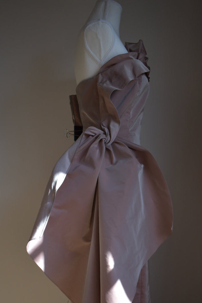 Vintage 2000s George Gross Iridescent Taffeta Gown