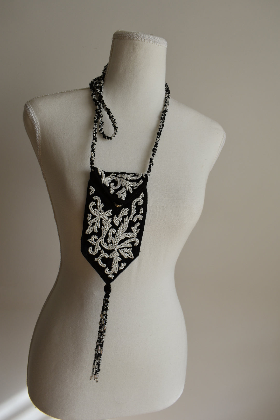 Vintage Wayne M. Kleski Beaded Pouch