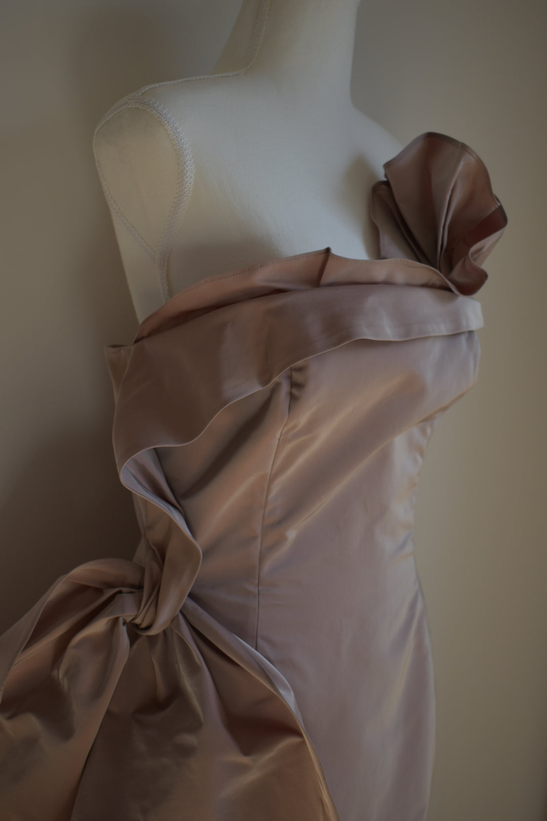 Vintage 2000s George Gross Iridescent Taffeta Gown