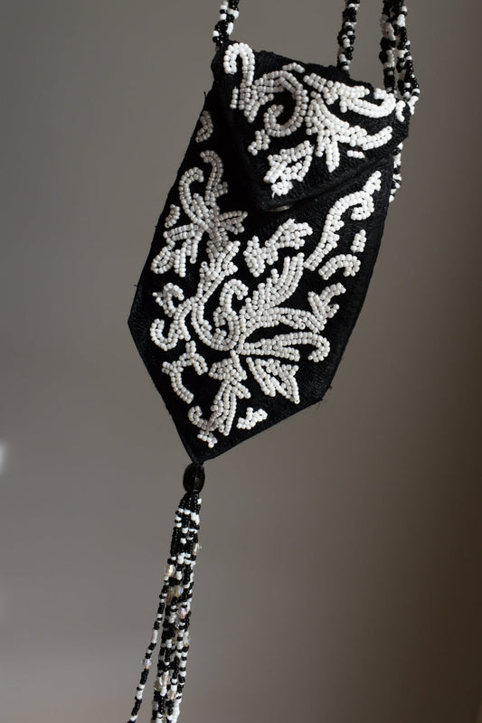 Vintage Wayne M. Kleski Beaded Pouch