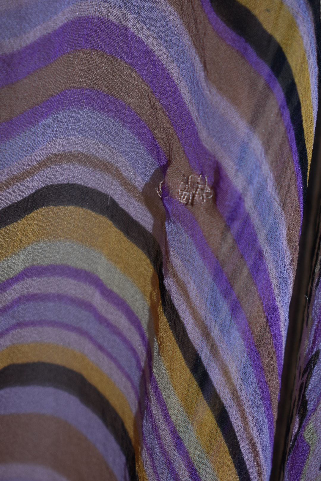 Vintage Missoni Zig Zag Neck Scarf-Tie