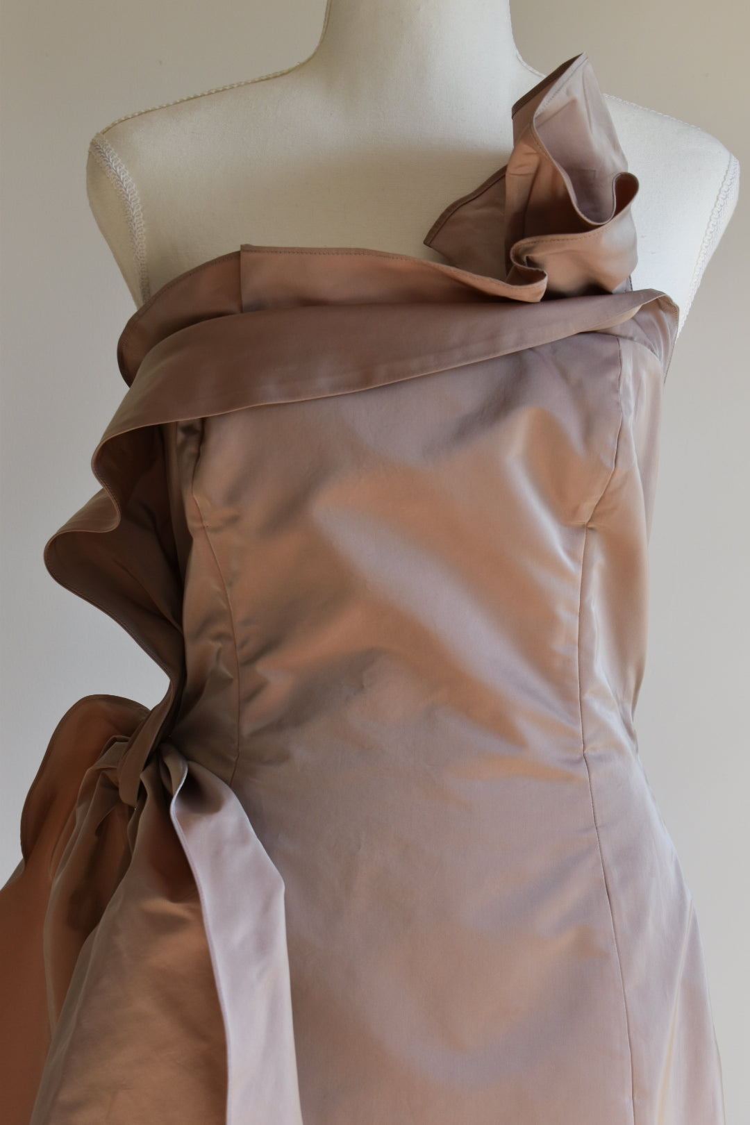 Vintage 2000s George Gross Iridescent Taffeta Gown