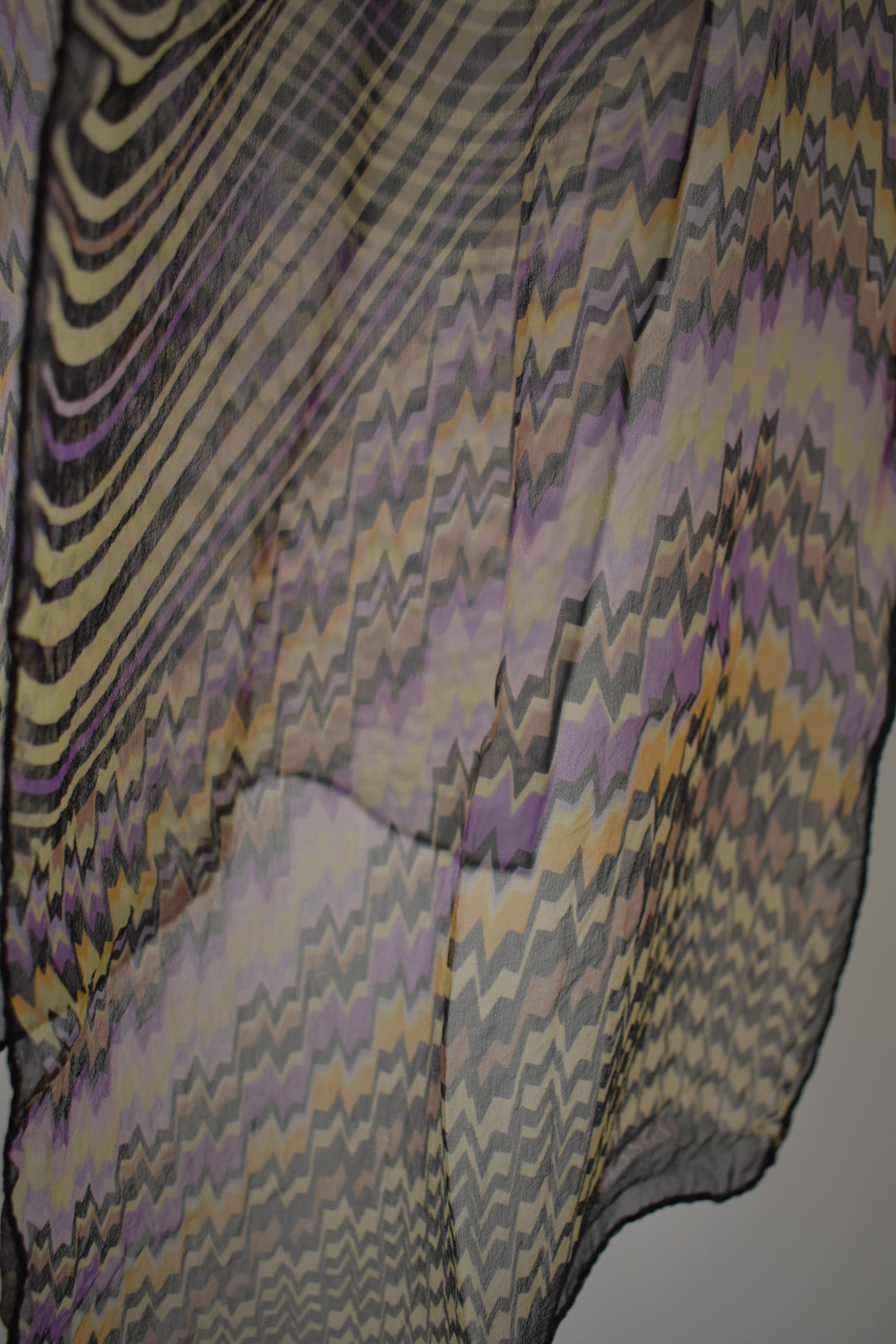 Vintage Missoni Zig Zag Neck Scarf-Tie