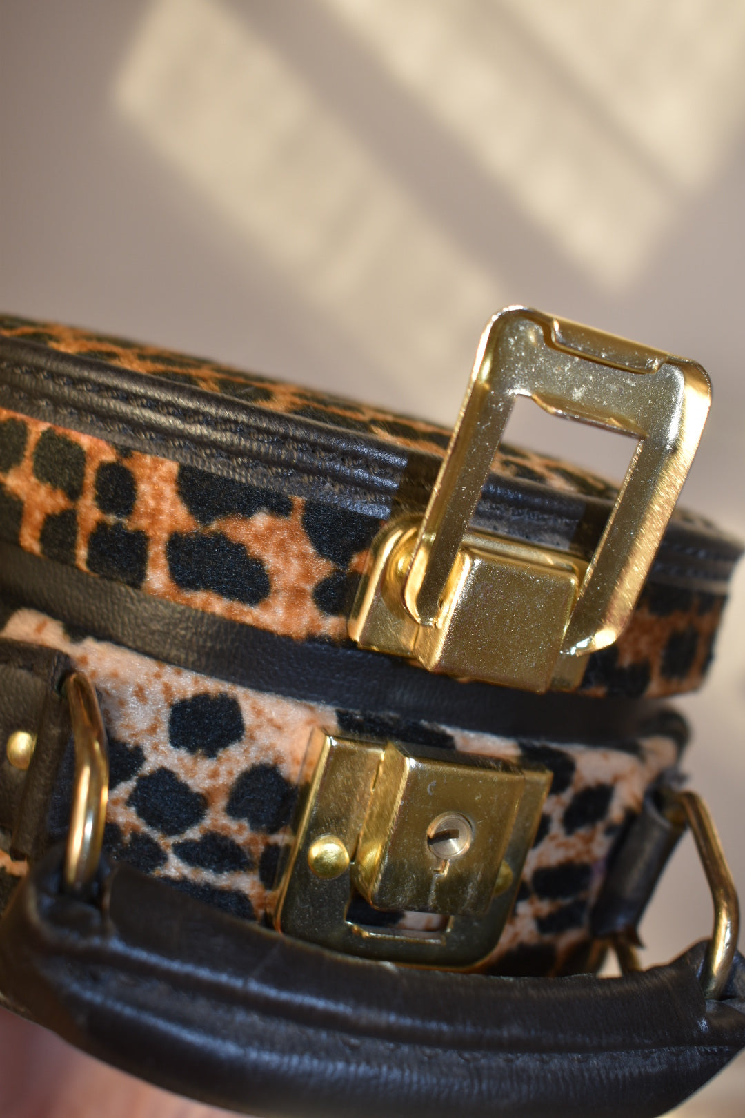 Vintage Leopard Mini Vanity Bag