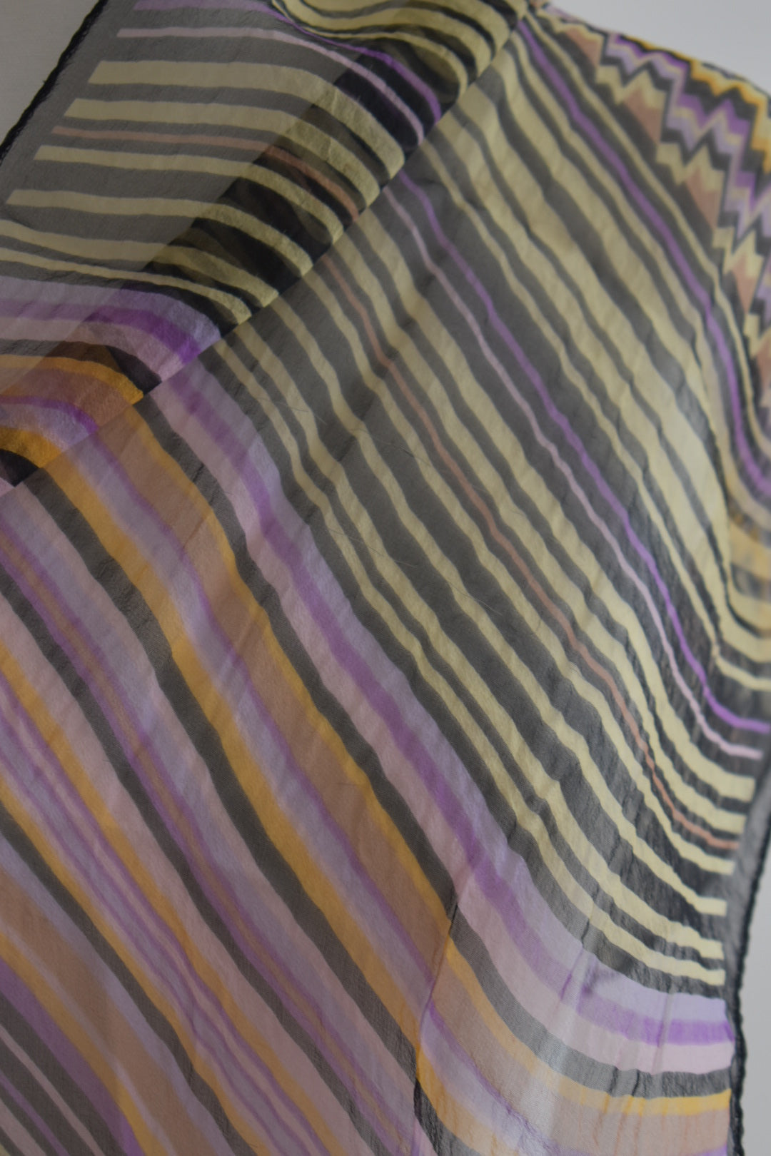 Vintage Missoni Zig Zag Neck Scarf-Tie