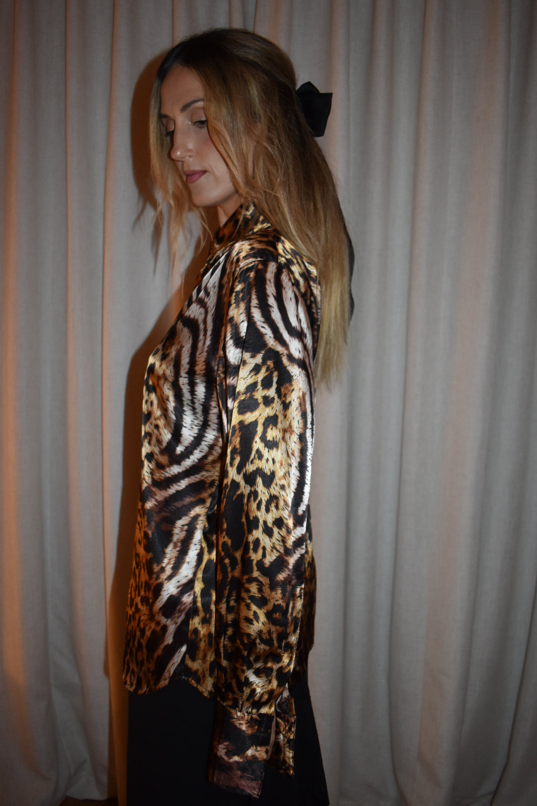 Vintage 1990s Mixed Animal Print Shirt