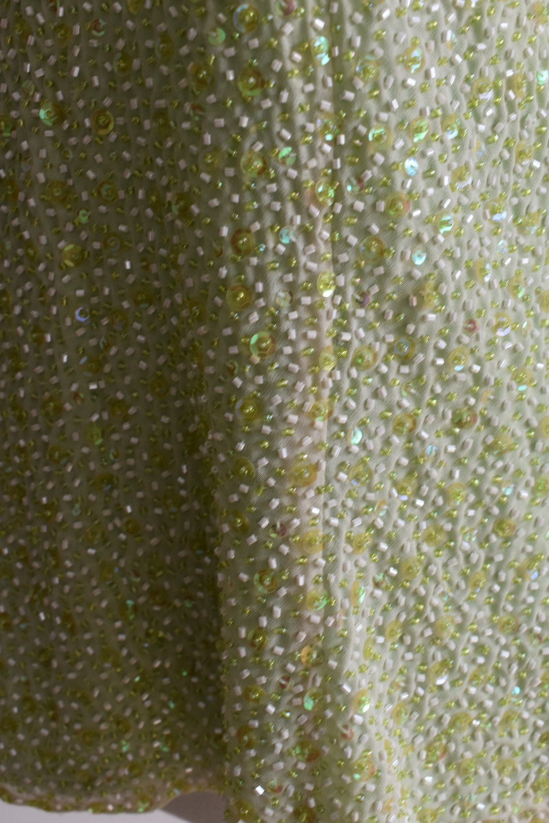 Vintage 2000s Chartreuse Sequin Tank