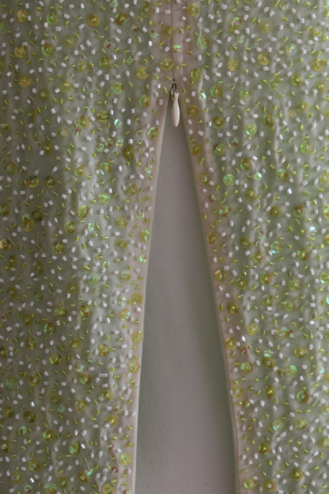 Vintage 2000s Chartreuse Sequin Tank