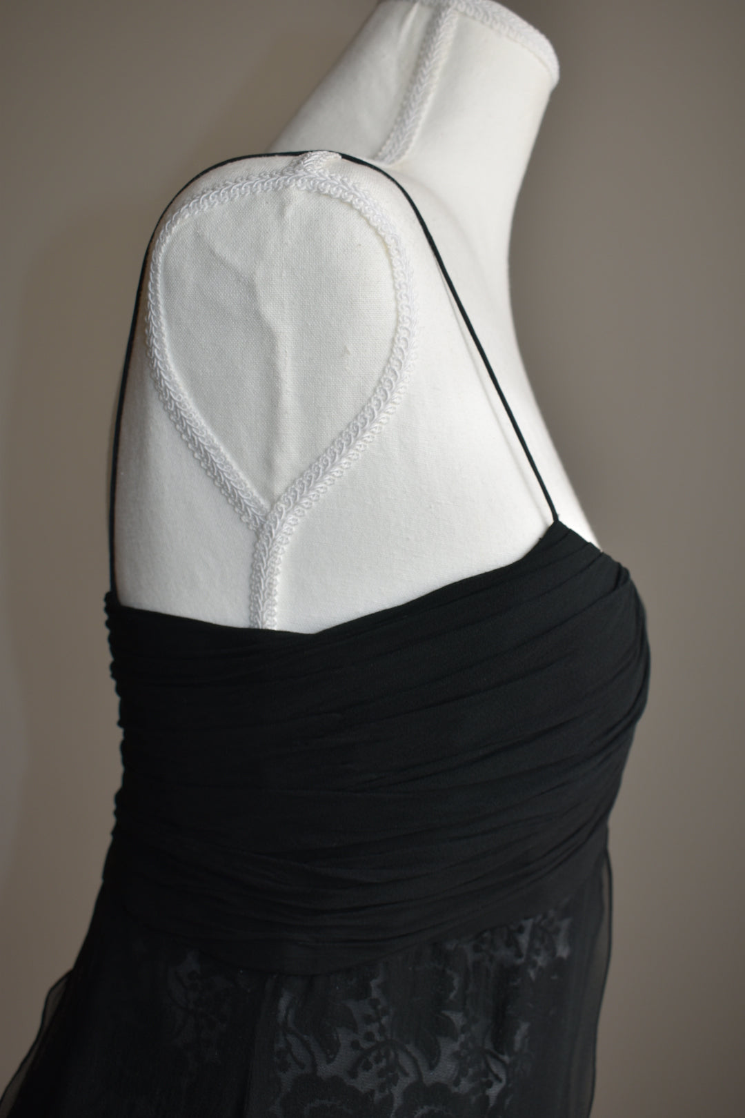 Vintage Y2K Silk and Lace Handkerchief Dress