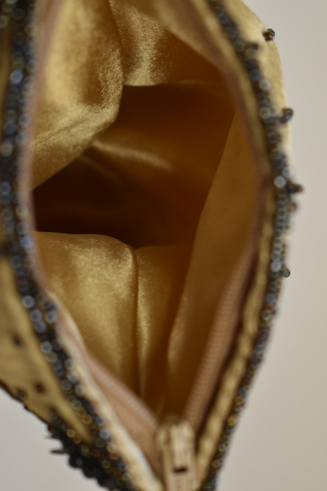 Vintage 1990s Beaded Floral Evening Bag