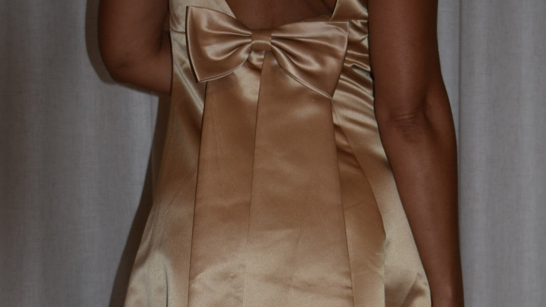 Gold Bow Gown